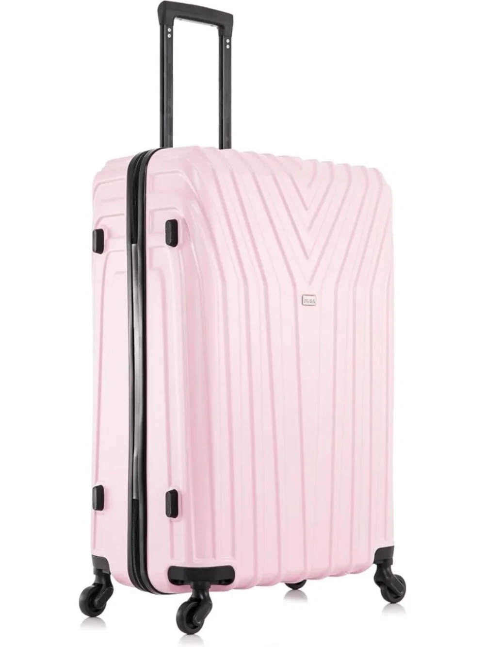 Lightweight 24-Inch Medium Hardside Spinner Luggage - Stylish Pink Travel Bag